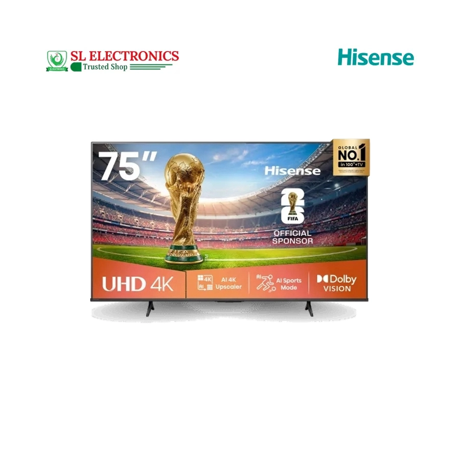 Hisense 75 Inch 4K UHD VIDAA Smart TV (75A6Q)